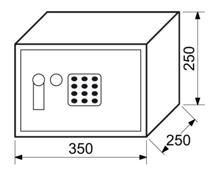 Stahltresor mit Elektronikschloss RICHTER RS.25R.EDK