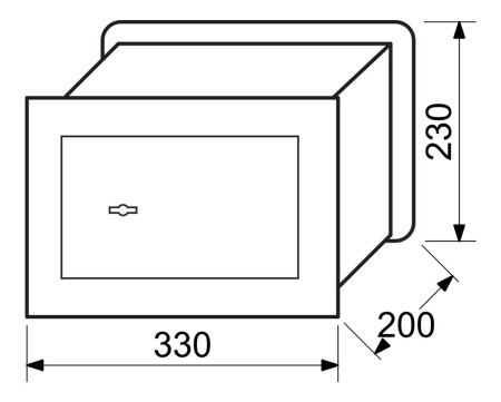 Stahltresor zur Wandmontage RICHTER RS.23.SK