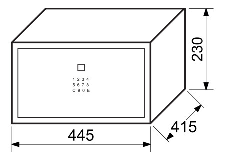 Stahltresor mit Elektronikschloss für Zahlencode und Fingerabdruck RICHTER RS.23.LUX.FIN