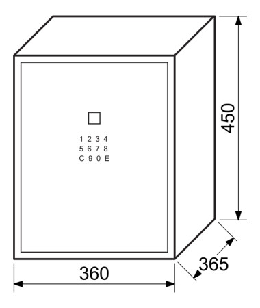 Stahltresor mit Elektronikschloss für Zahlencode und Fingerabdruck RICHTER RS.45.LUX.FIN
