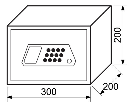 Stahltresor mit elektronischem Fingerabdruckschloss RICHTER RS.20.GA.FIN