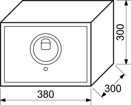 Stahltresor mit elektronischem Fingerabdruckschloss RS.30R.FIN