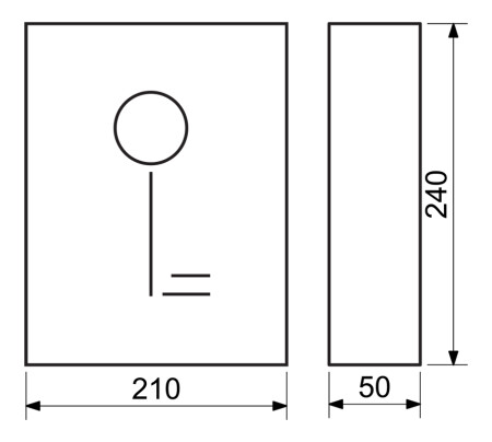 Stahlschlüsselkasten mit Magnetverschluss RICHTER TS.8.AM