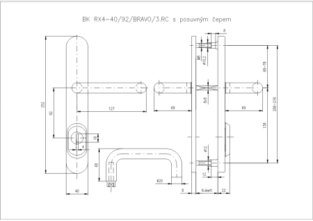 Sicherheitsbeschläge ROSTEX RX4-40 BRAVO
