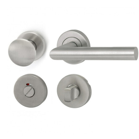 Türbeschlag HOLAR MT 00 mit Kugel und Rosette (Edelstahl)