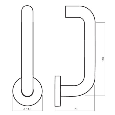 Türbeschläge HOLAR MT 02 (Edelstahl)