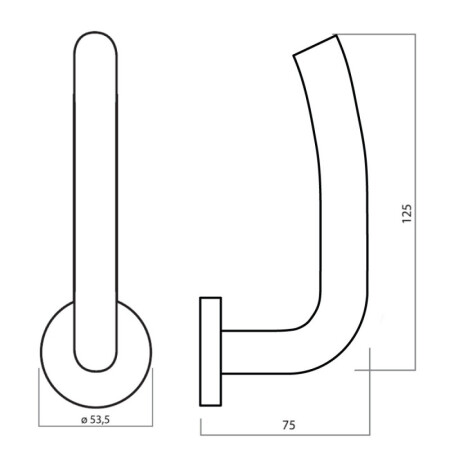 Türbeschläge HOLAR MT 03 (Edelstahl)