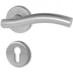 HOLAR Türbeschläge mit runder Rosette MT 10 (Edelstahl)