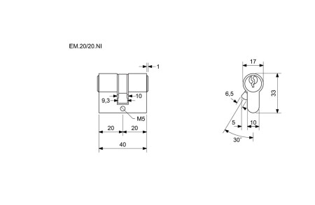Richter EURO MINUS RC1 zylindrischer Gebäudeeinsatz