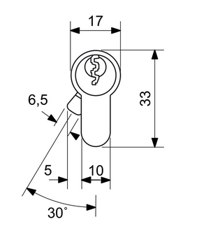 RICHTER EURO SECURE R3 doppelseitiger zylindrischer Sicherheitszylinder