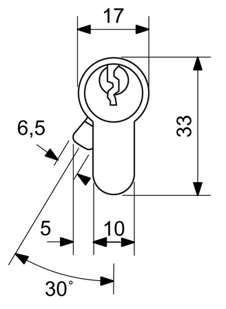 RICHTER EURO SECURE R3 doppelseitiger zylindrischer Sicherheitszylinder