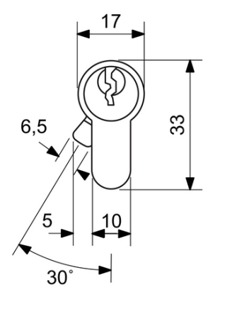 RICHTER EURO SECURE R3 doppelseitiger zylindrischer Sicherheitszylinder
