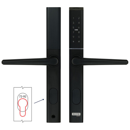 Richter digitaler Türgriff DH.S3B-C.CE (schwarz)