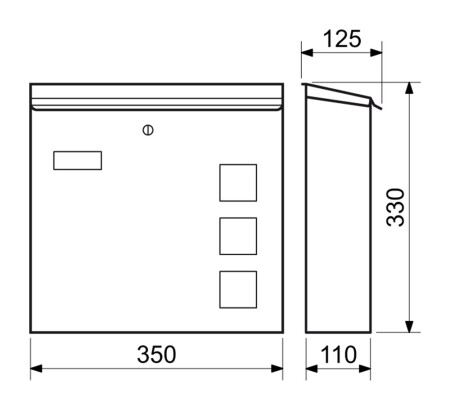 Mailbox RICHTER BK.703.G.AM (matt anthrazit)