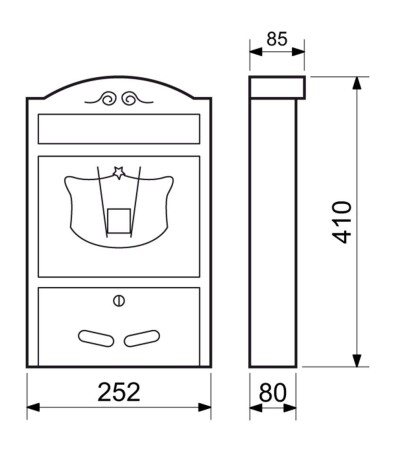 Briefkasten RICHTER BK.301.SP (silber pulverbeschichtet)