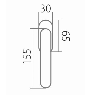 Fenstergriff TWIN UFO H 1801 RO (E)