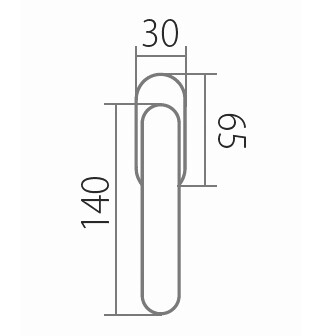 Fenstergriff TWIN GULF H 1804 RO (E)