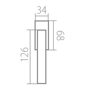 Fenstergriff TWIN TUKE Q 02 HR RO (CH-SAT, XR,CM)