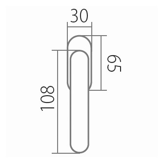 Fenstergriff TWIN APOLLO P110 RO (AN, CP)