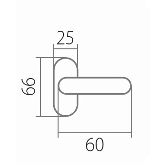 Fenstergriff TWIN ELEGANT BA 1225 HO (A,CH,CH-SAT,NI-SAT,ABR)