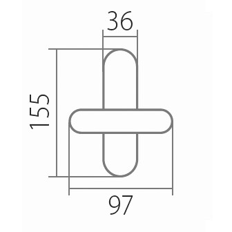 Fenstergriff TWIN ELEGANT BA 1225 FT (A,CH,CH-SAT,NI-SAT,ABR)