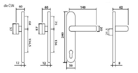 Sicherheitsbeschlag TWIN HARMONIA HTSI DEF (F1)