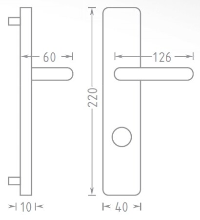 Türbeschlag ACT Slza HR (CHROM)