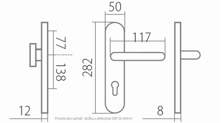 Sicherheitsbeschlag TWIN ALT WIEN HTSI W3 DEF (CH-SAT)